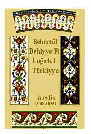 Behcetül Behiyye Fi Luğatul Türkiye